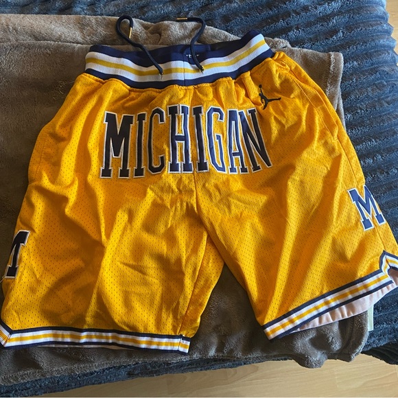 Yellow Michigan Shorts - Picture 2 of 2